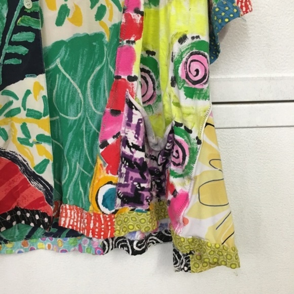 Mona Recycled Fabric Hand-painted Blouse - Picture 3 of 7